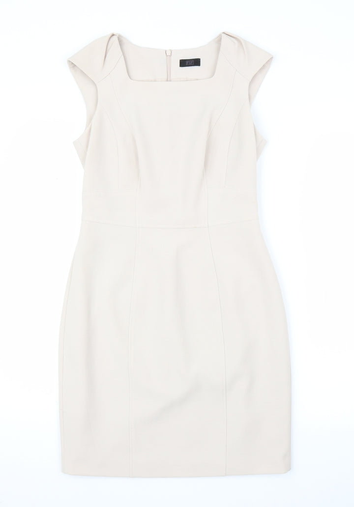 F&F Womens Beige Sheath Size 8
