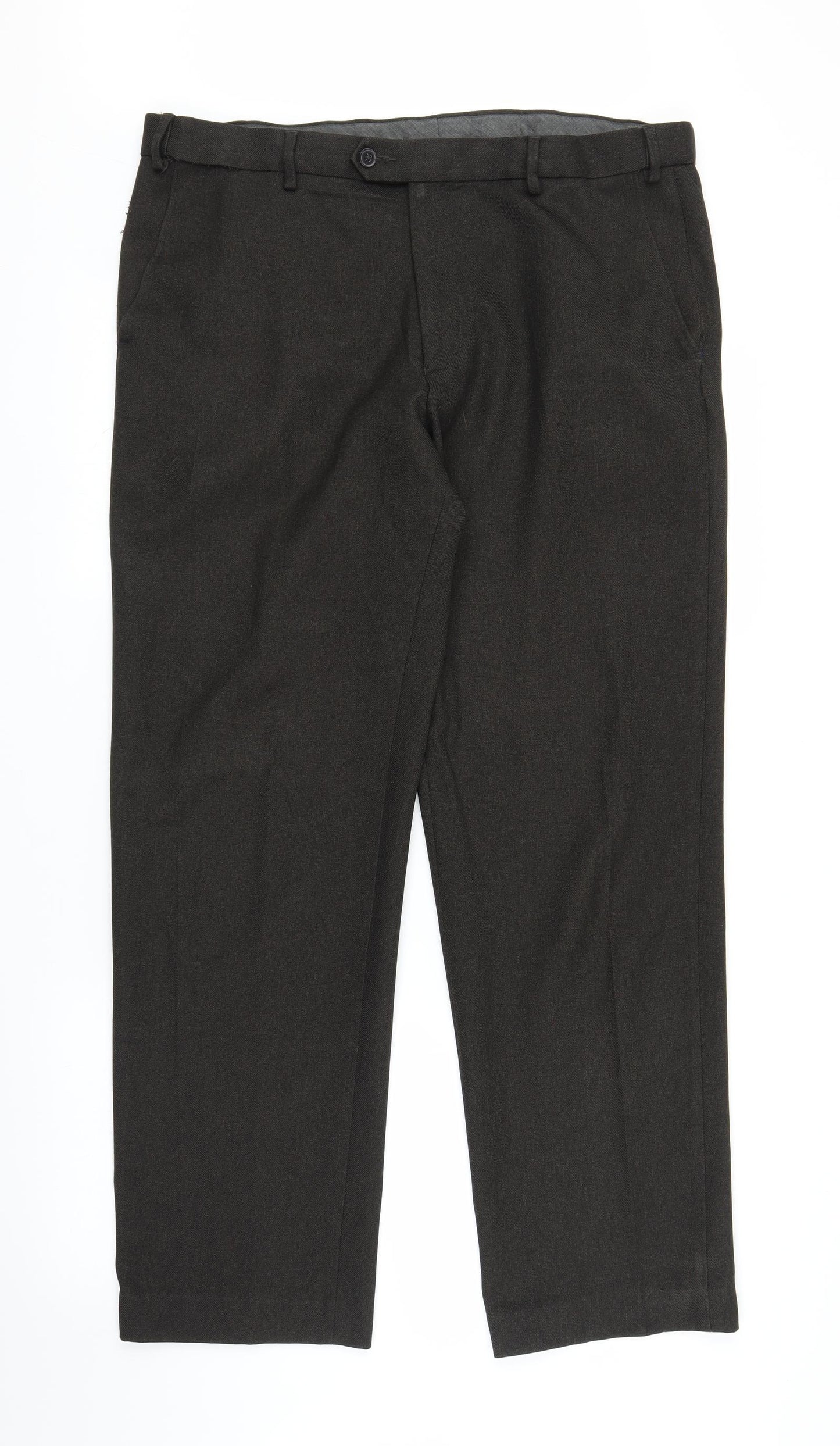M&S Mens Black   Trousers  Size 38 in L31 in