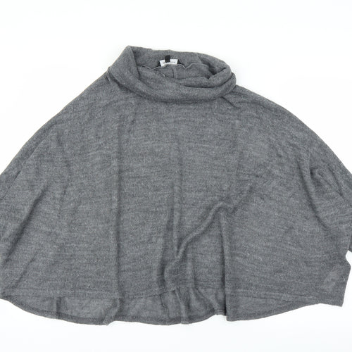 New Look Womens Grey   Pullover Jumper Size L  - Poncho