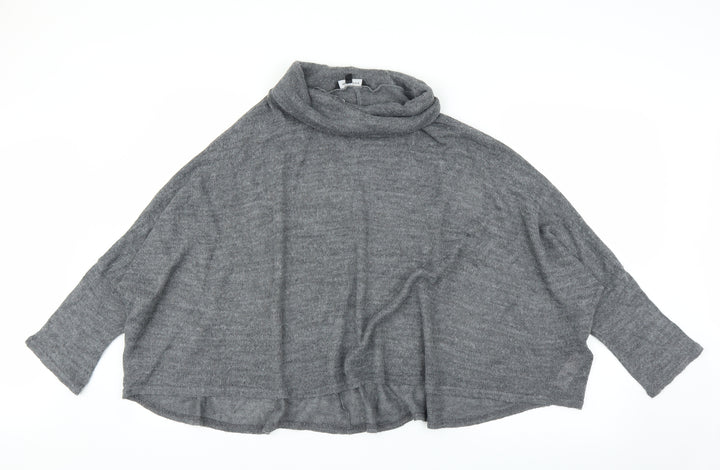New Look Womens Grey   Pullover Jumper Size L  - Poncho