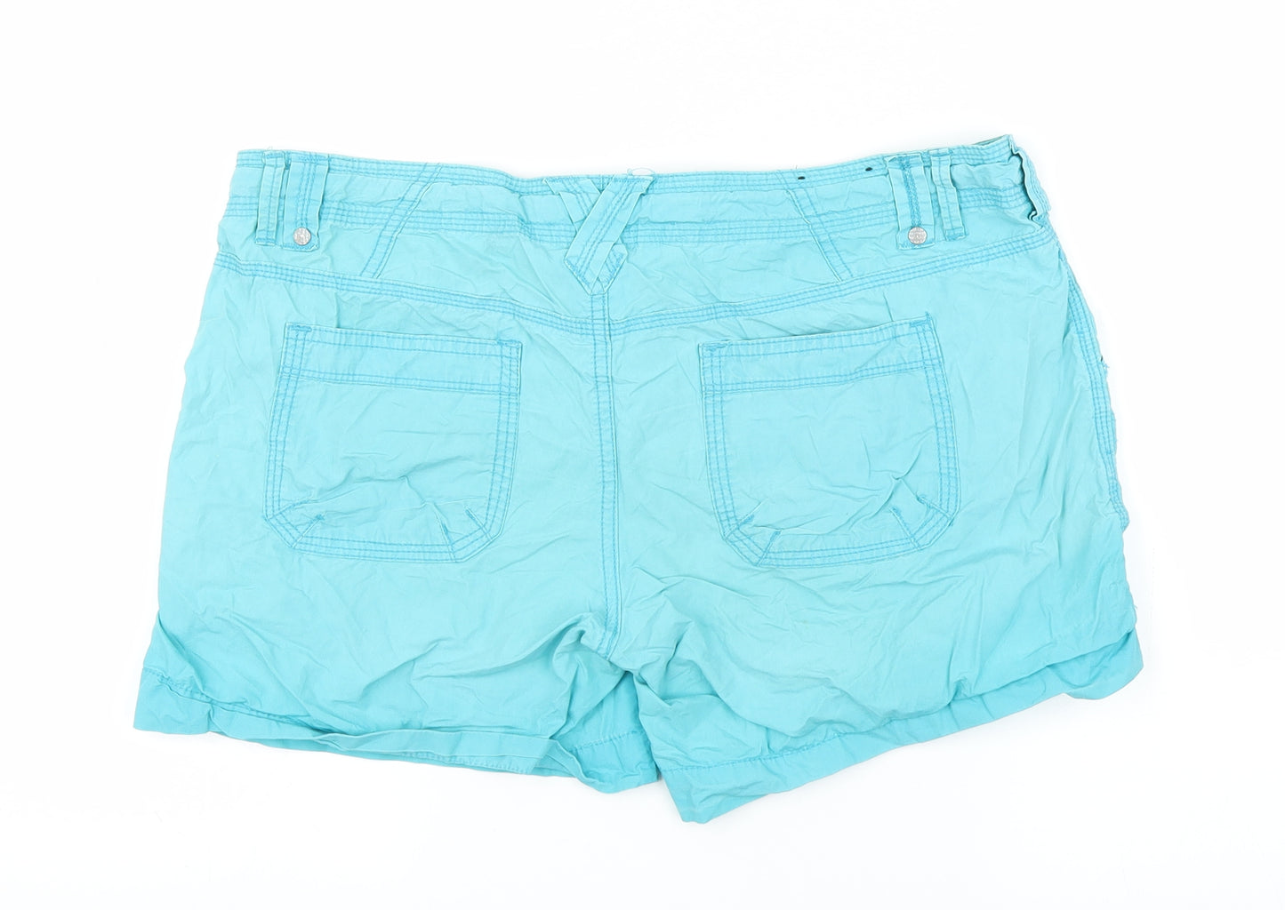 New Look Womens Blue   Cut-Off Shorts Size 14