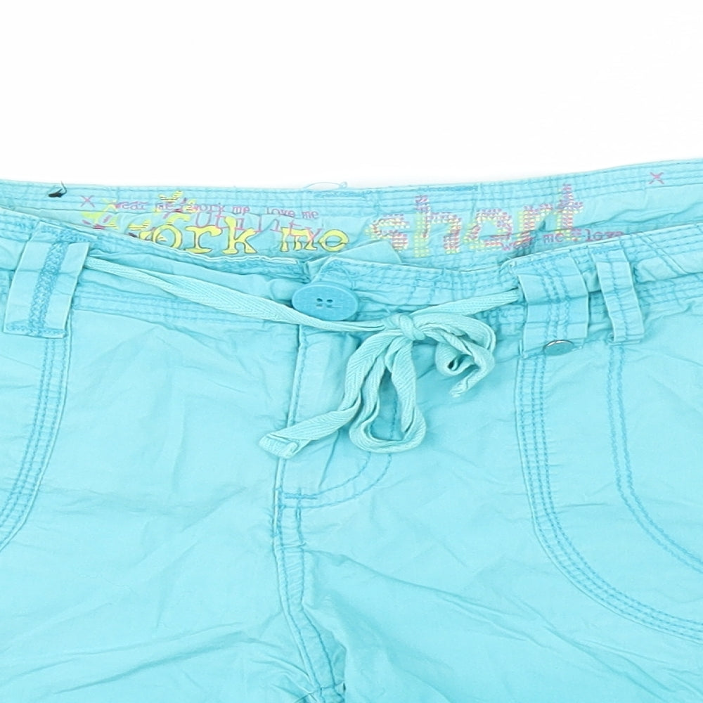 New Look Womens Blue   Cut-Off Shorts Size 14