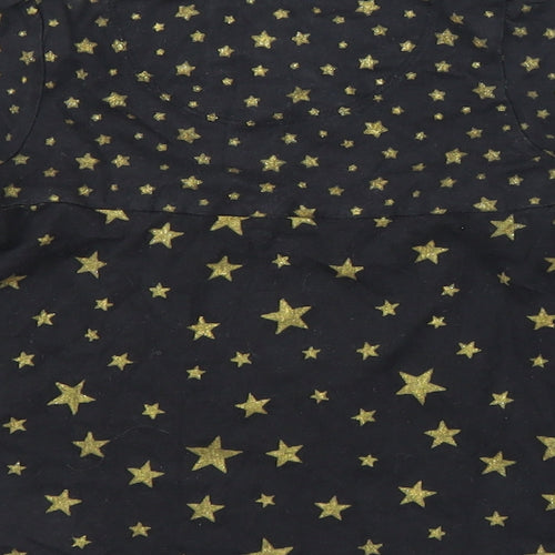 TU Girls Black   A-Line  Size 2 Years  - Star pattern