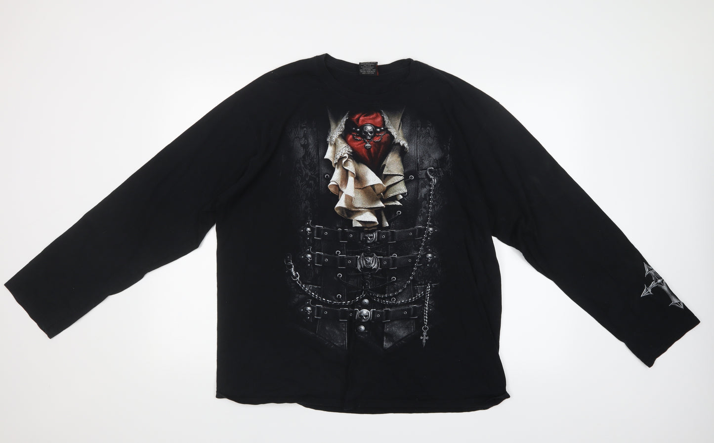 Spiral Mens Black    T-Shirt Size XL