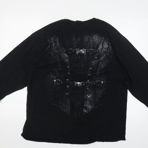 Spiral Mens Black    T-Shirt Size XL