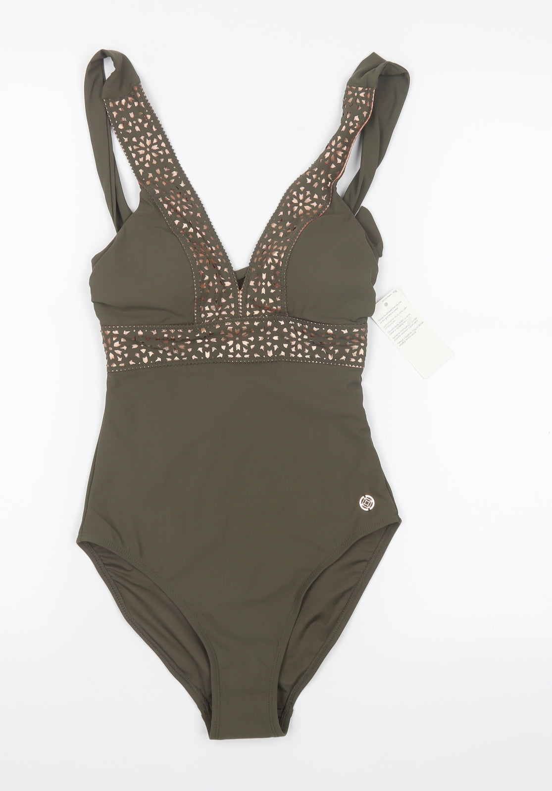 F&F Womens Green   Bodysuit One-Piece Size 6  - Swimming