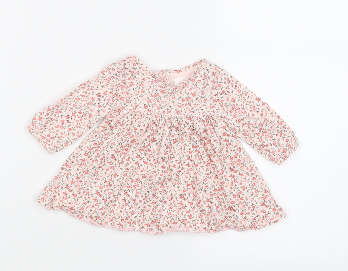 NEXT Girls Pink Floral  Basic T-Shirt Size Newborn