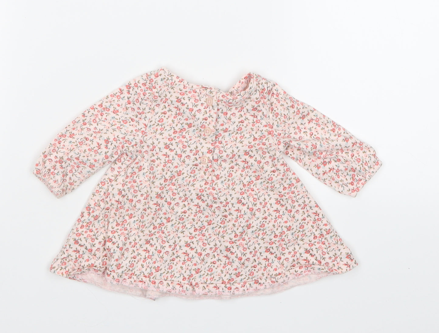 NEXT Girls Pink Floral  Basic T-Shirt Size Newborn