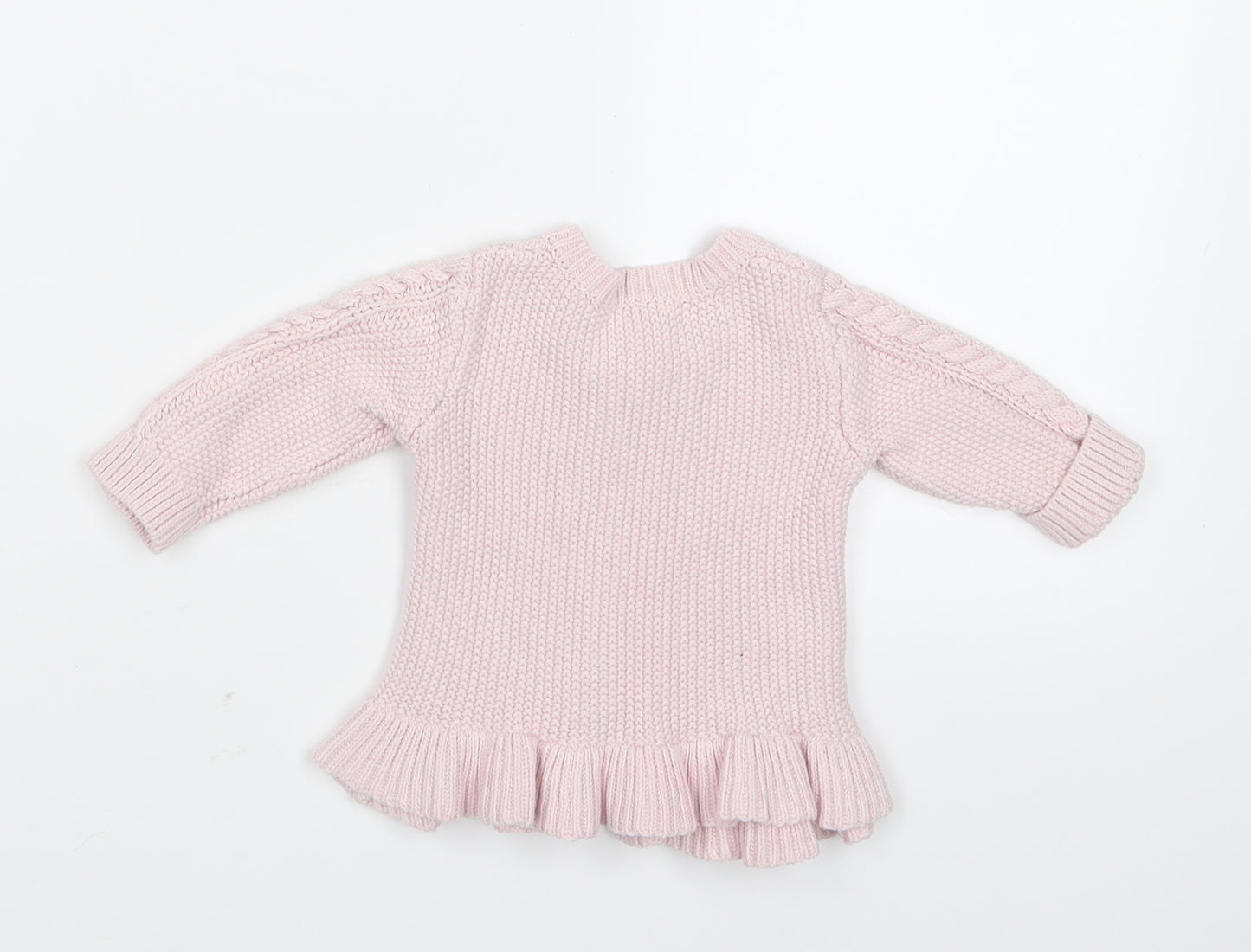 Matalan Girls Pink  Knit Cardigan Jumper Size 0-3 Months