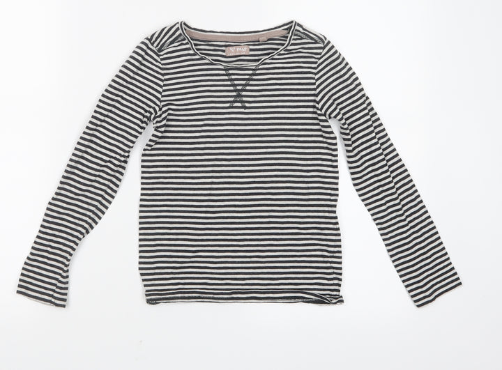 NEXT Girls Black Striped  Top Pyjama Top Size 8 Years