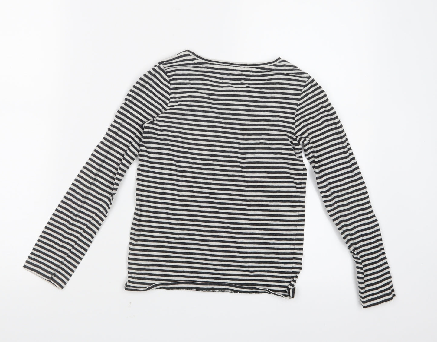 NEXT Girls Black Striped  Top Pyjama Top Size 8 Years