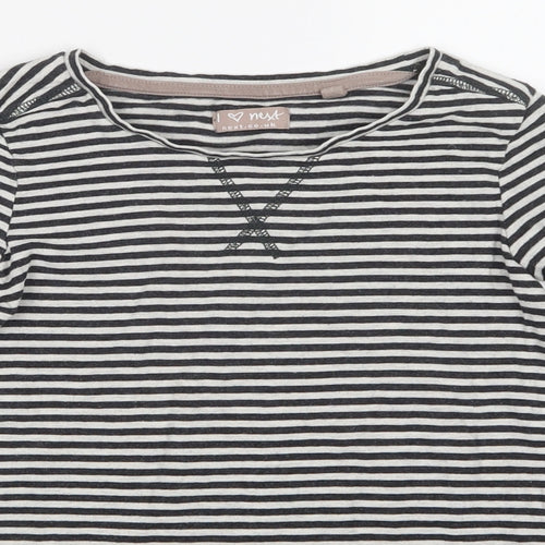NEXT Girls Black Striped  Top Pyjama Top Size 8 Years