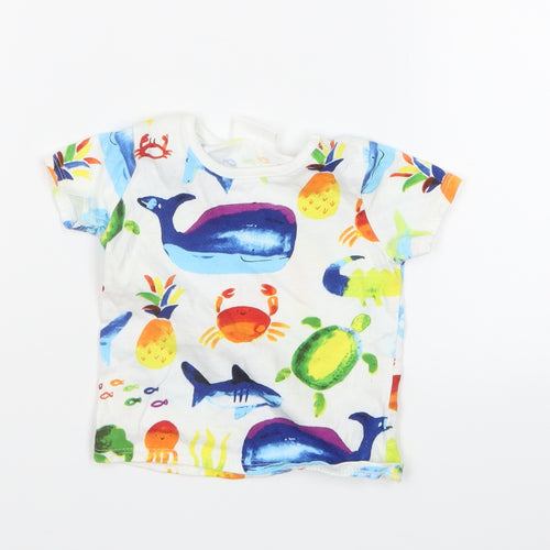 NEXT Boys Blue Geometric  Basic T-Shirt Size 0-3 Months