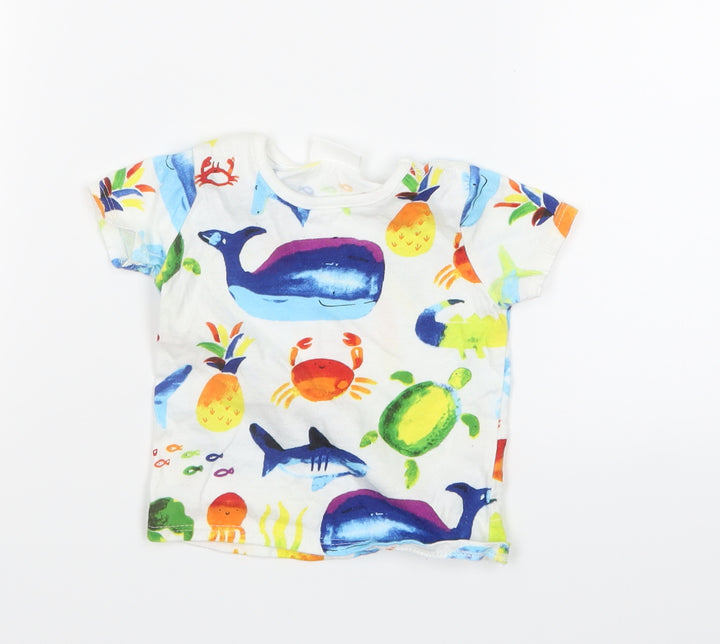 NEXT Boys Blue Geometric  Basic T-Shirt Size 0-3 Months
