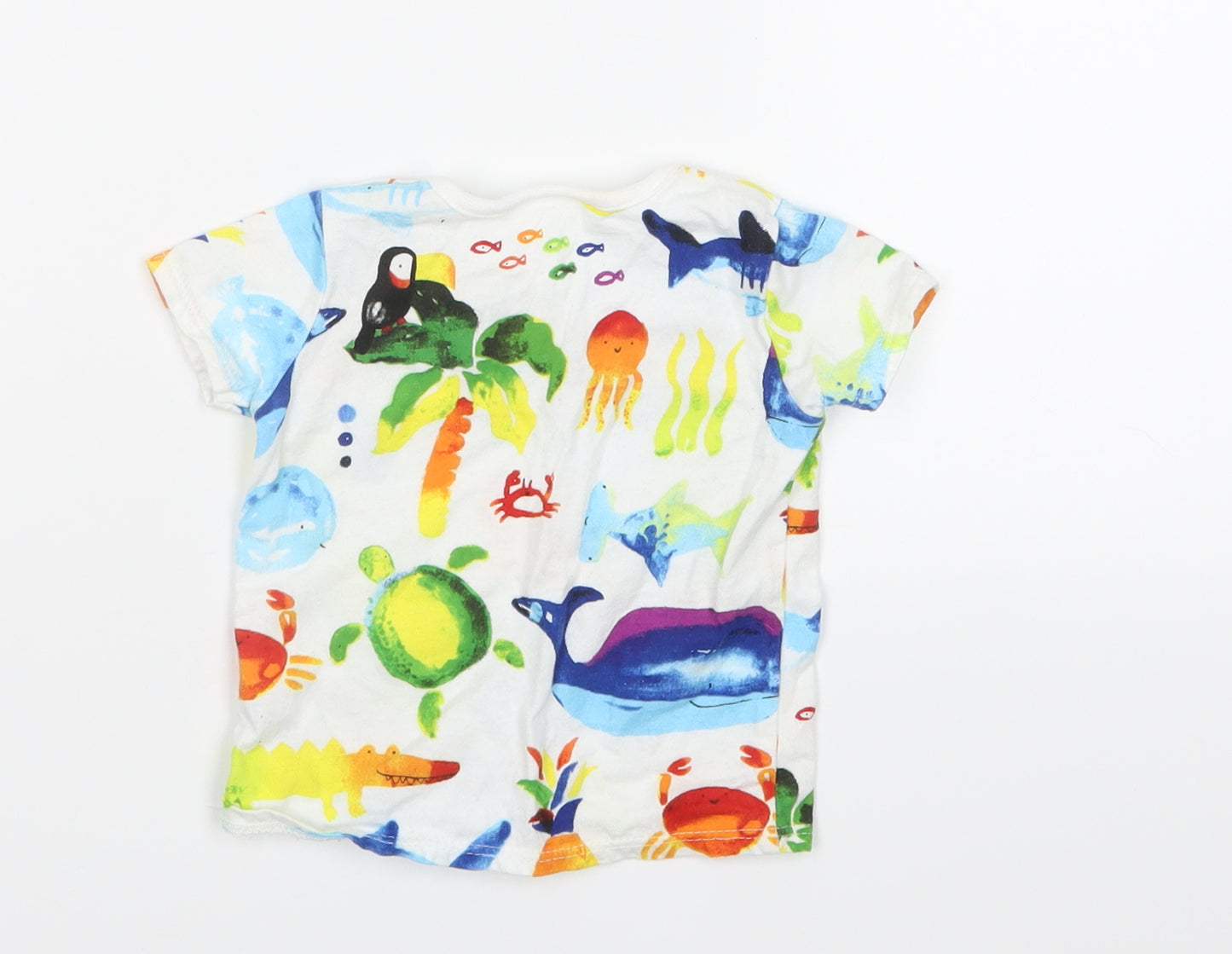 NEXT Boys Blue Geometric  Basic T-Shirt Size 0-3 Months
