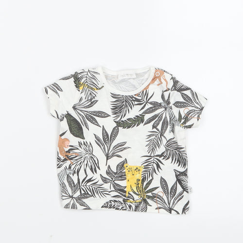 NEXT  Black Geometric  Basic T-Shirt Size 0-3 Months
