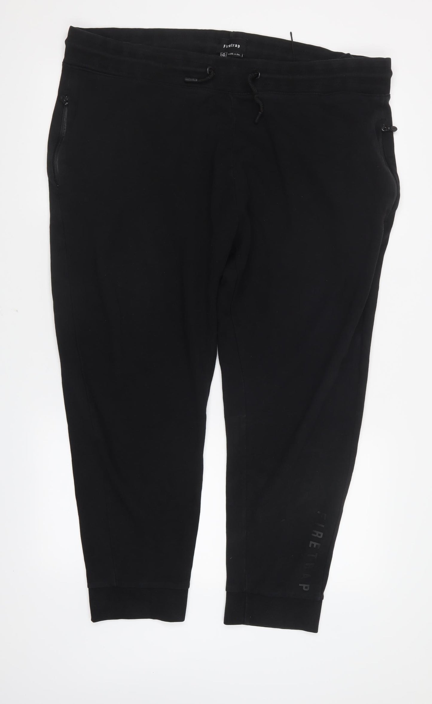 Firetrap Mens Black   Jogger Trousers Size 2XL L26 in