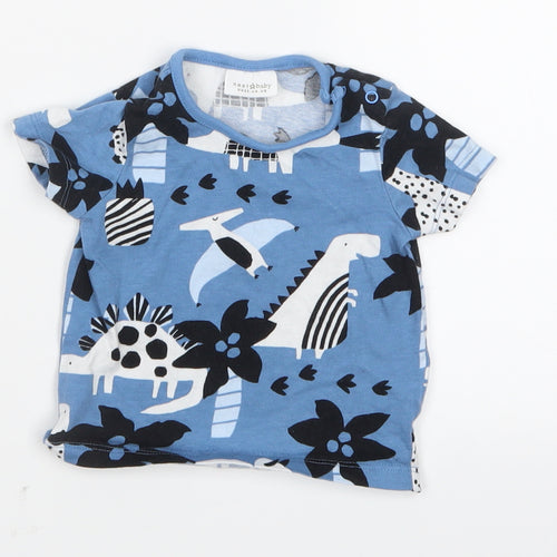 NEXT Boys Blue Geometric  Basic T-Shirt Size 0-3 Months