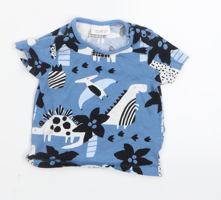 NEXT Boys Blue Geometric Basic T-Shirt Size 0-3 Months