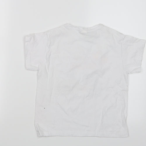Planet 2000 Girls White   Basic T-Shirt Size 10 Years