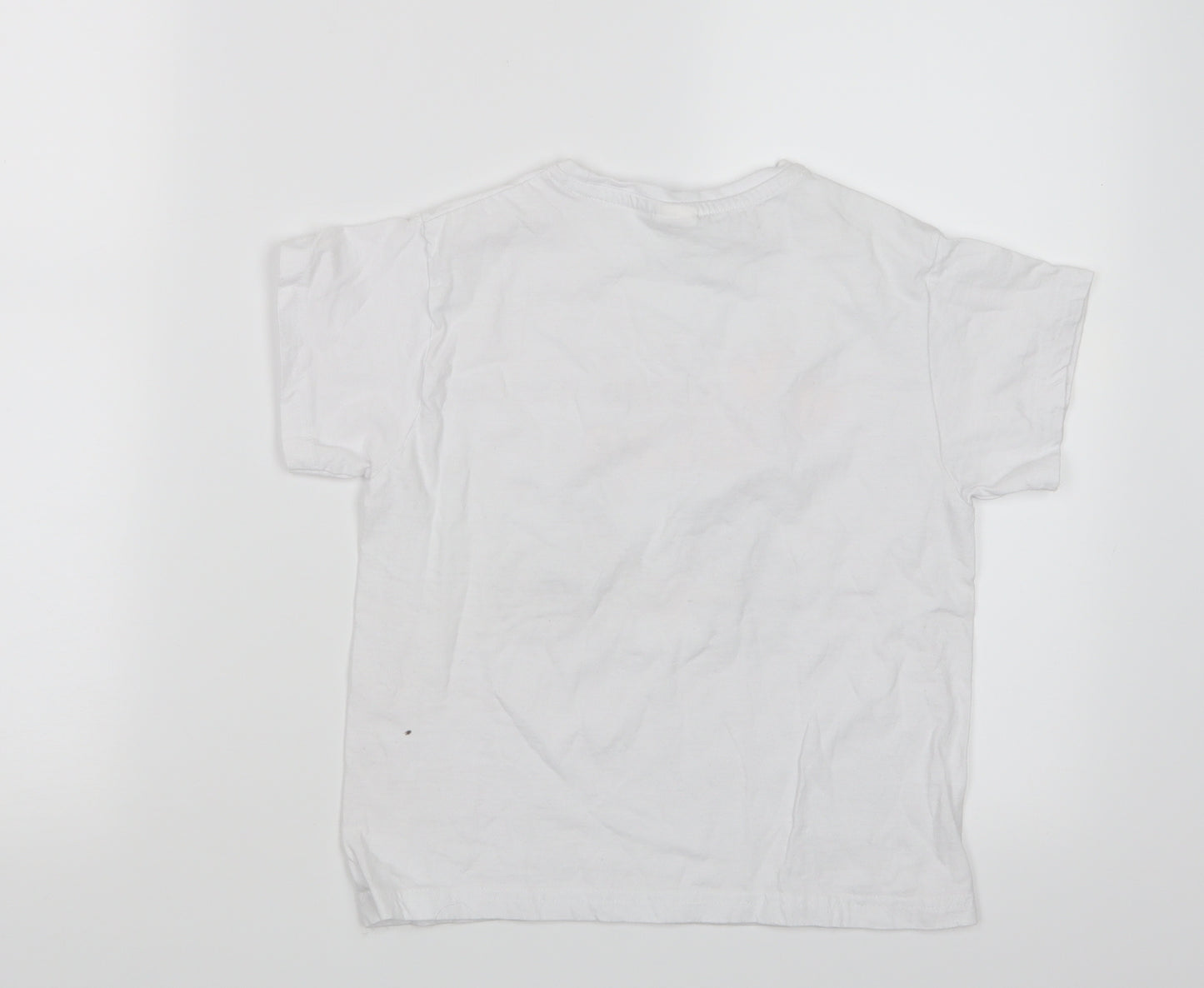 Planet 2000 Girls White   Basic T-Shirt Size 10 Years