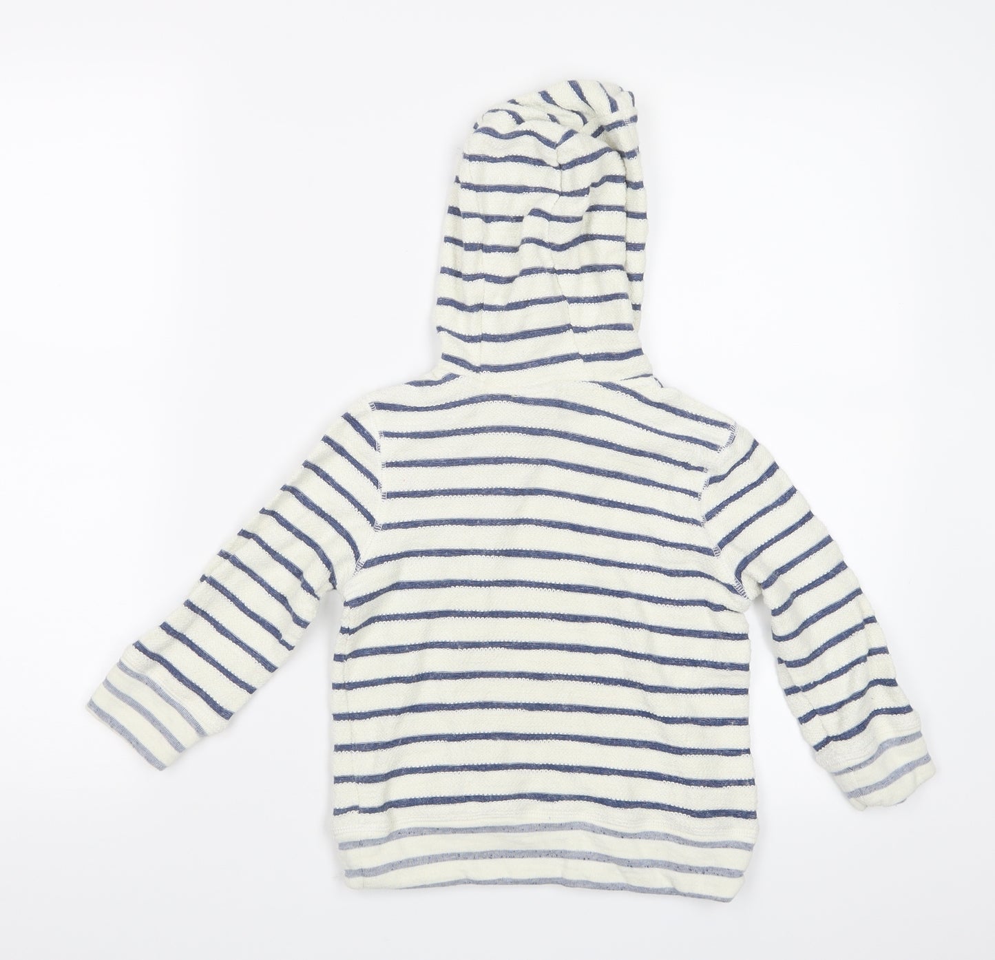 Mini Club Boys Blue Striped  Pullover Hoodie Size 2-3 Years