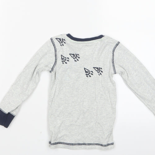 NEXT Boys Grey Geometric   Pyjama Top Size 2-3 Years