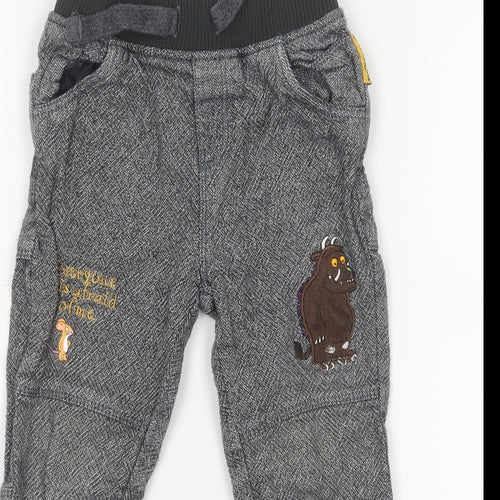 TU Boys Grey   Cargo Trousers Size 2-3 Years - The Gruffalo