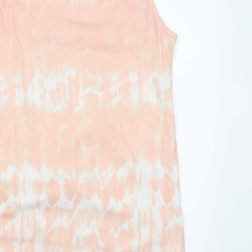 Papaya Womens Pink Geometric  Basic Tank Size 10