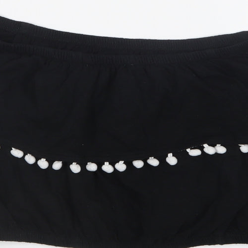 Primark Womens Black   Cropped T-Shirt Size 12