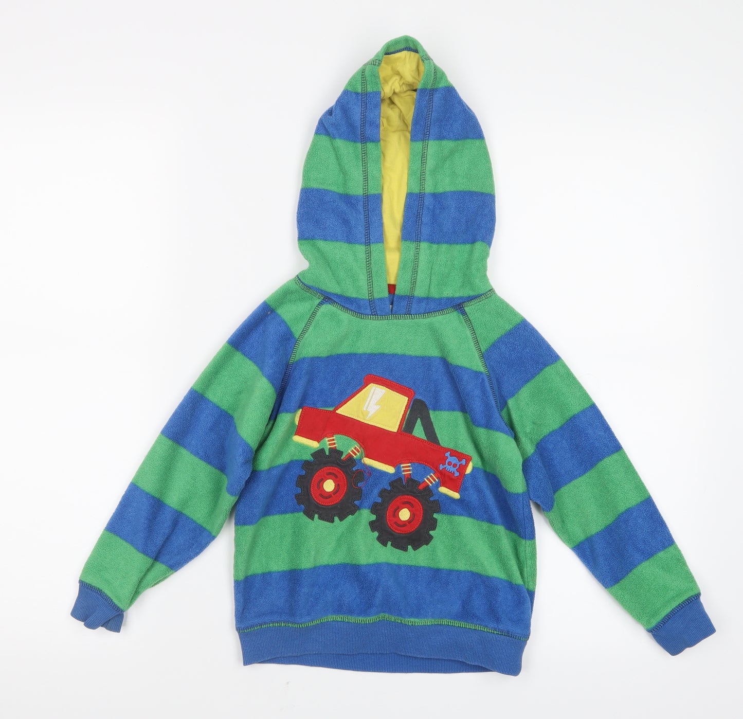 Marks and Spencer Boys Blue Striped  Pullover Hoodie Size 4-5 Years