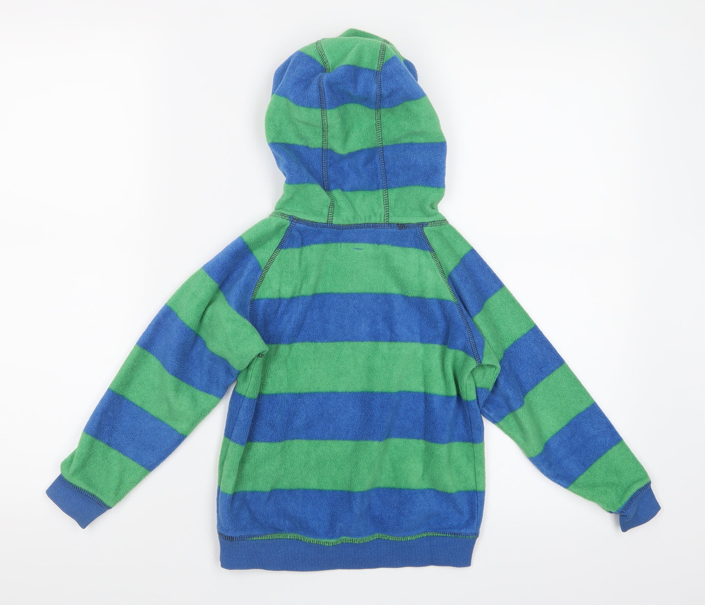 Marks and Spencer Boys Blue Striped  Pullover Hoodie Size 4-5 Years