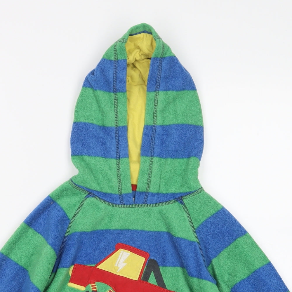Marks and Spencer Boys Blue Striped  Pullover Hoodie Size 4-5 Years