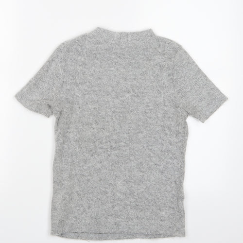 River Island Womens Grey   Basic T-Shirt Size 8