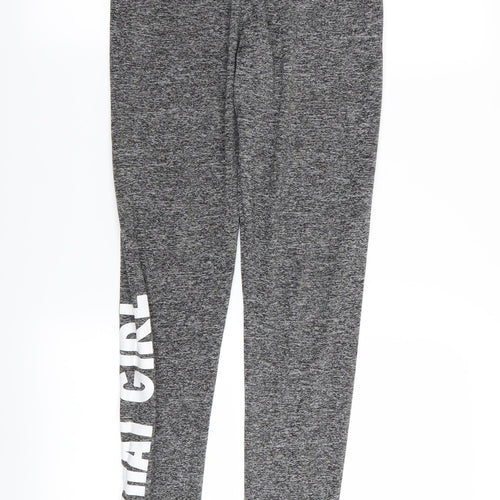 SheIn Womens Grey   Compression Leggings Size S L26 in