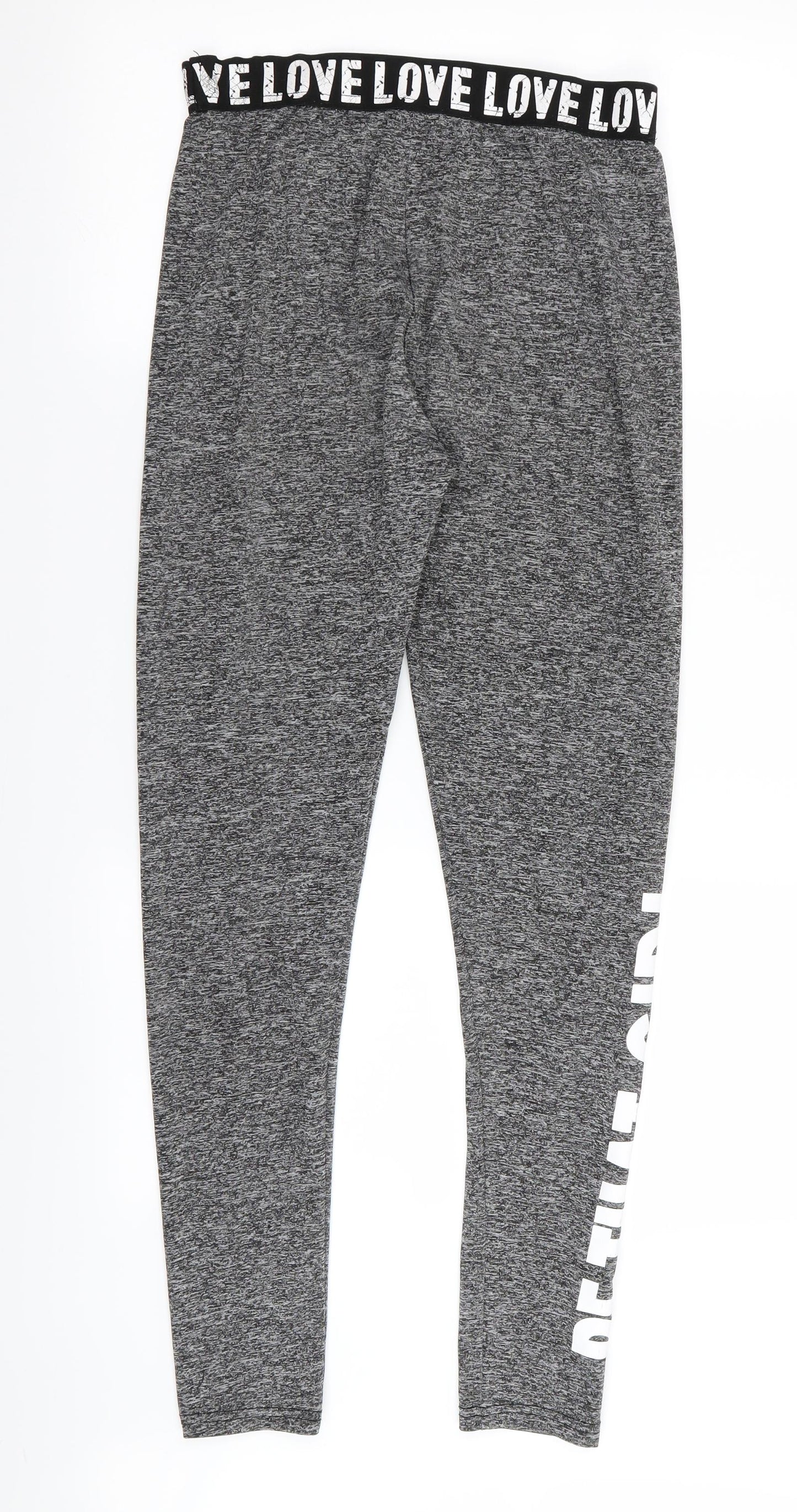 SheIn Womens Grey   Compression Leggings Size S L26 in