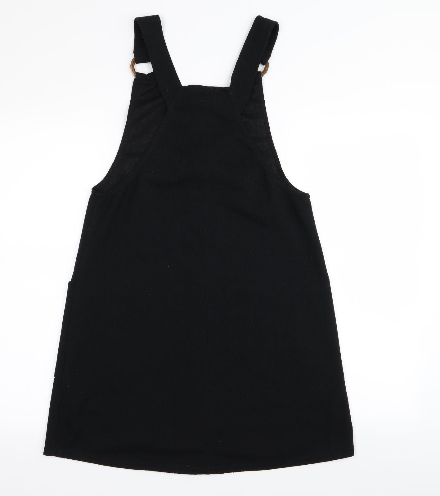 New Look Womens Black   Pinafore/Dungaree Dress  Size 8