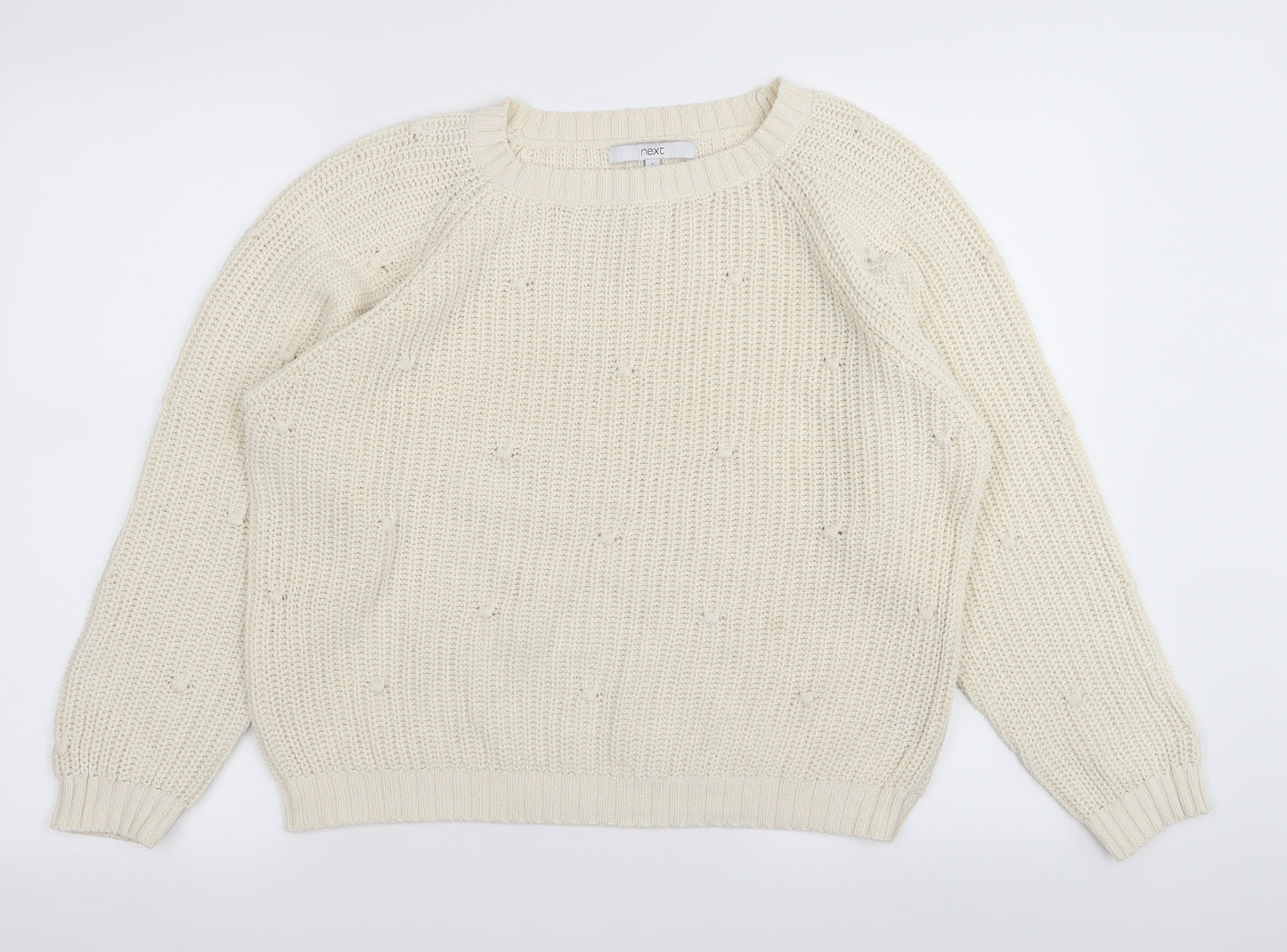 NEXT Womens Ivory   Pullover Jumper Size S