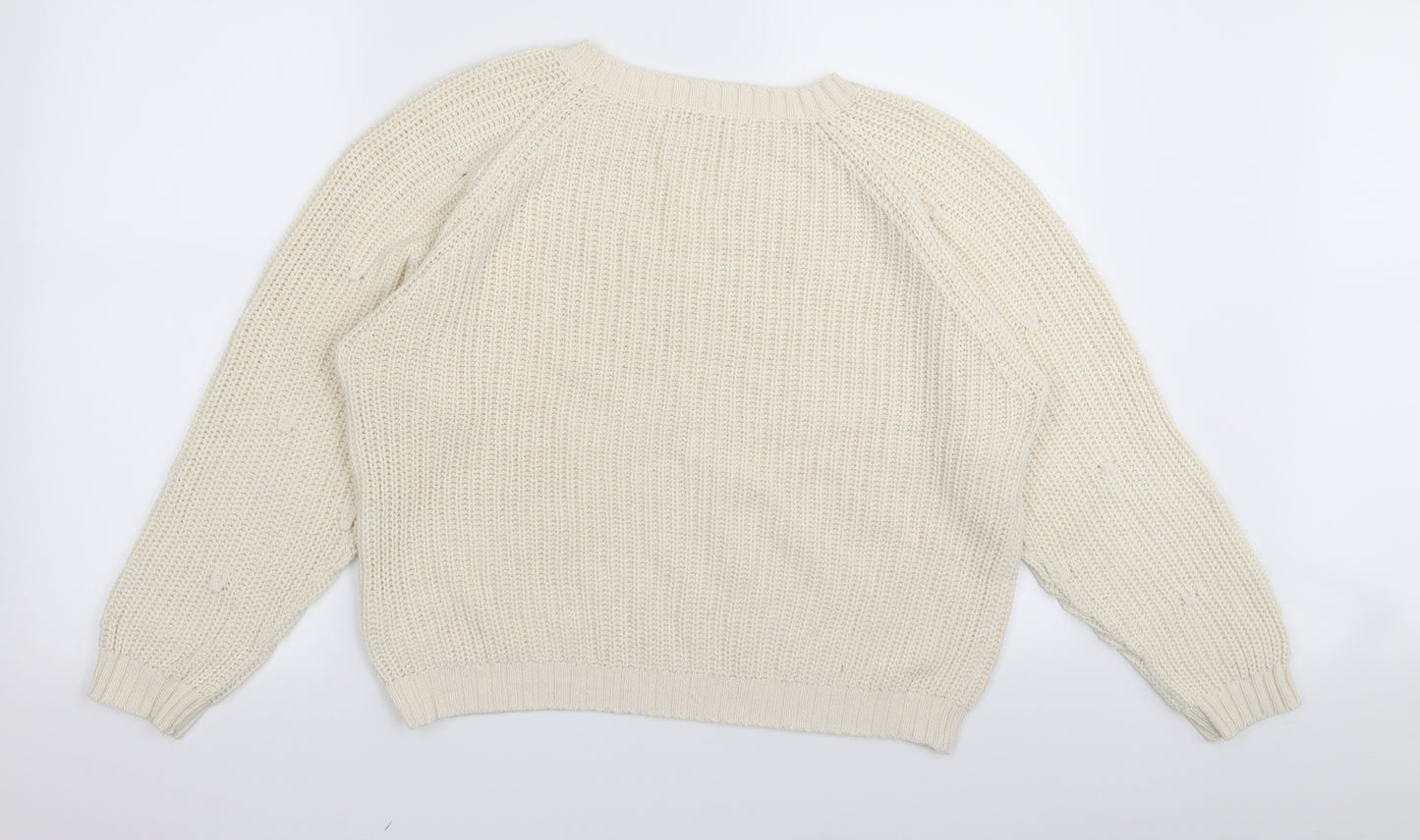 NEXT Womens Ivory   Pullover Jumper Size S