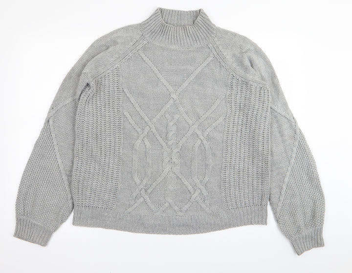 Dorothy Perkins Womens Grey Pullover Jumper Size 10