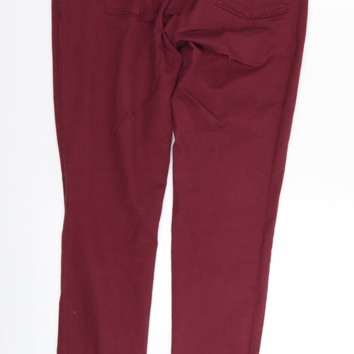 H&M Womens Red   Skinny Jeans Size 10 L31 in