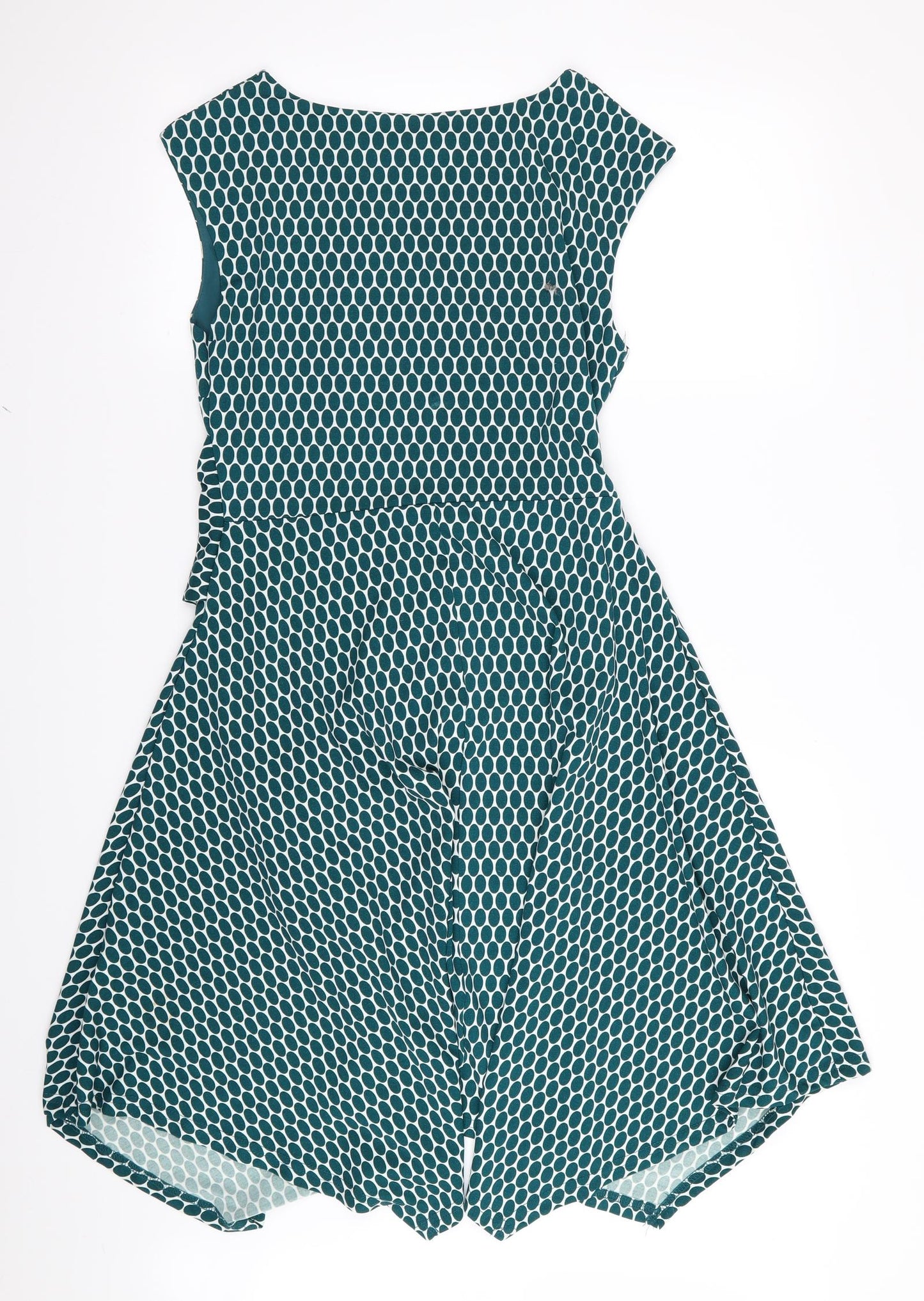 Apricot Womens Green Geometric  Fit & Flare  Size 10