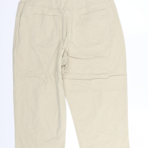 BHS Womens Beige   Capri Trousers Size 14 L26 in
