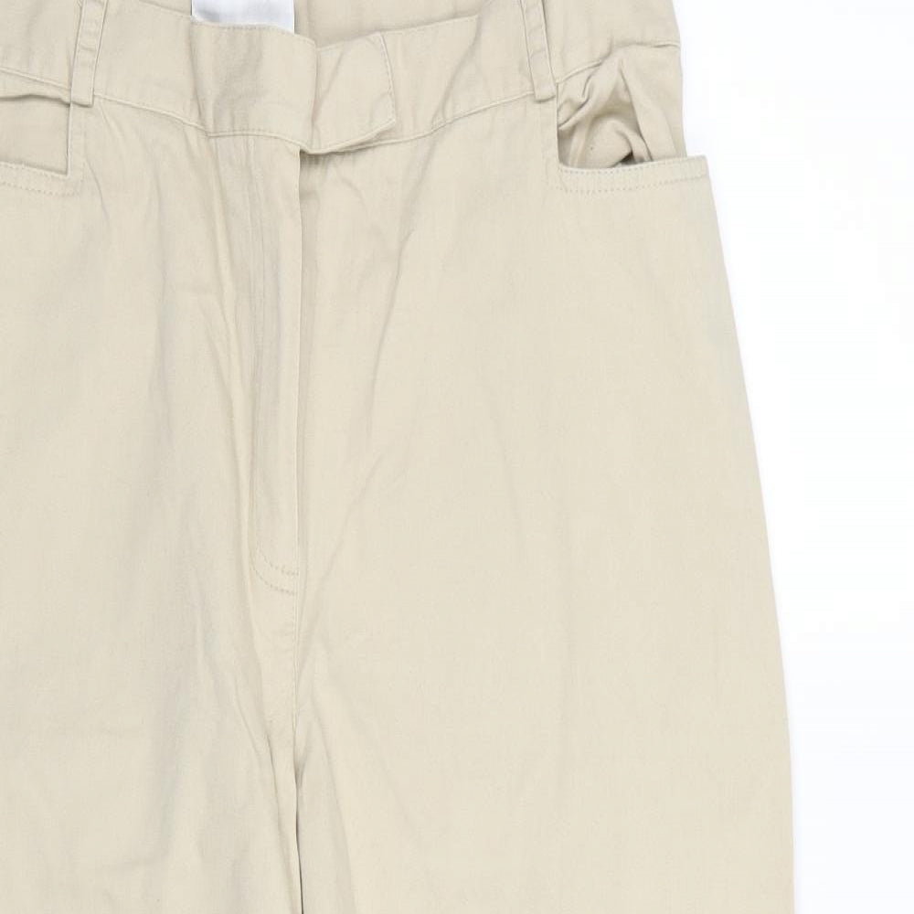 BHS Womens Beige   Capri Trousers Size 14 L26 in