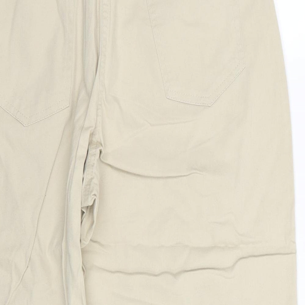 BHS Womens Beige   Capri Trousers Size 14 L26 in