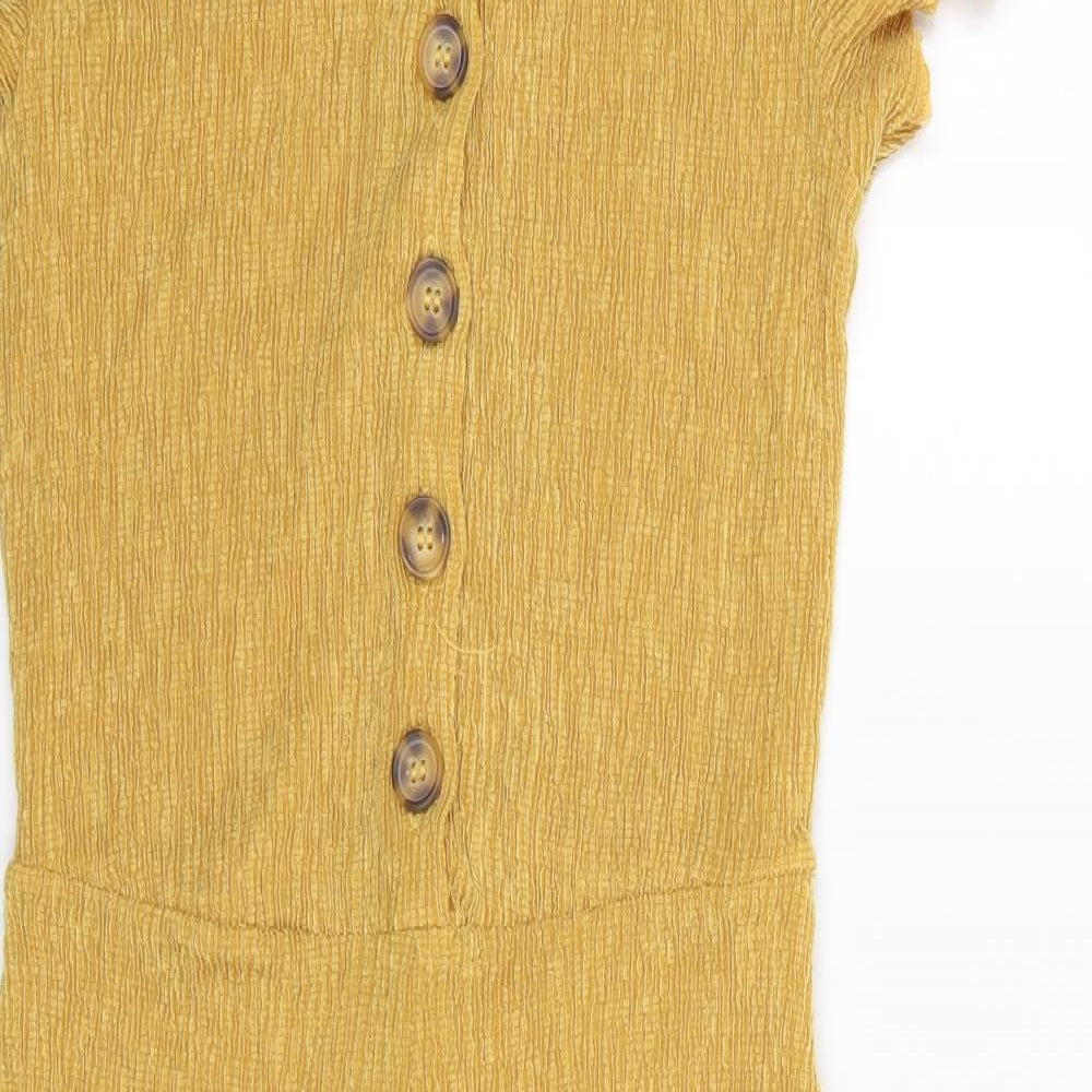 F&F Girls Yellow   Jumpsuit One-Piece Size 11-12 Years