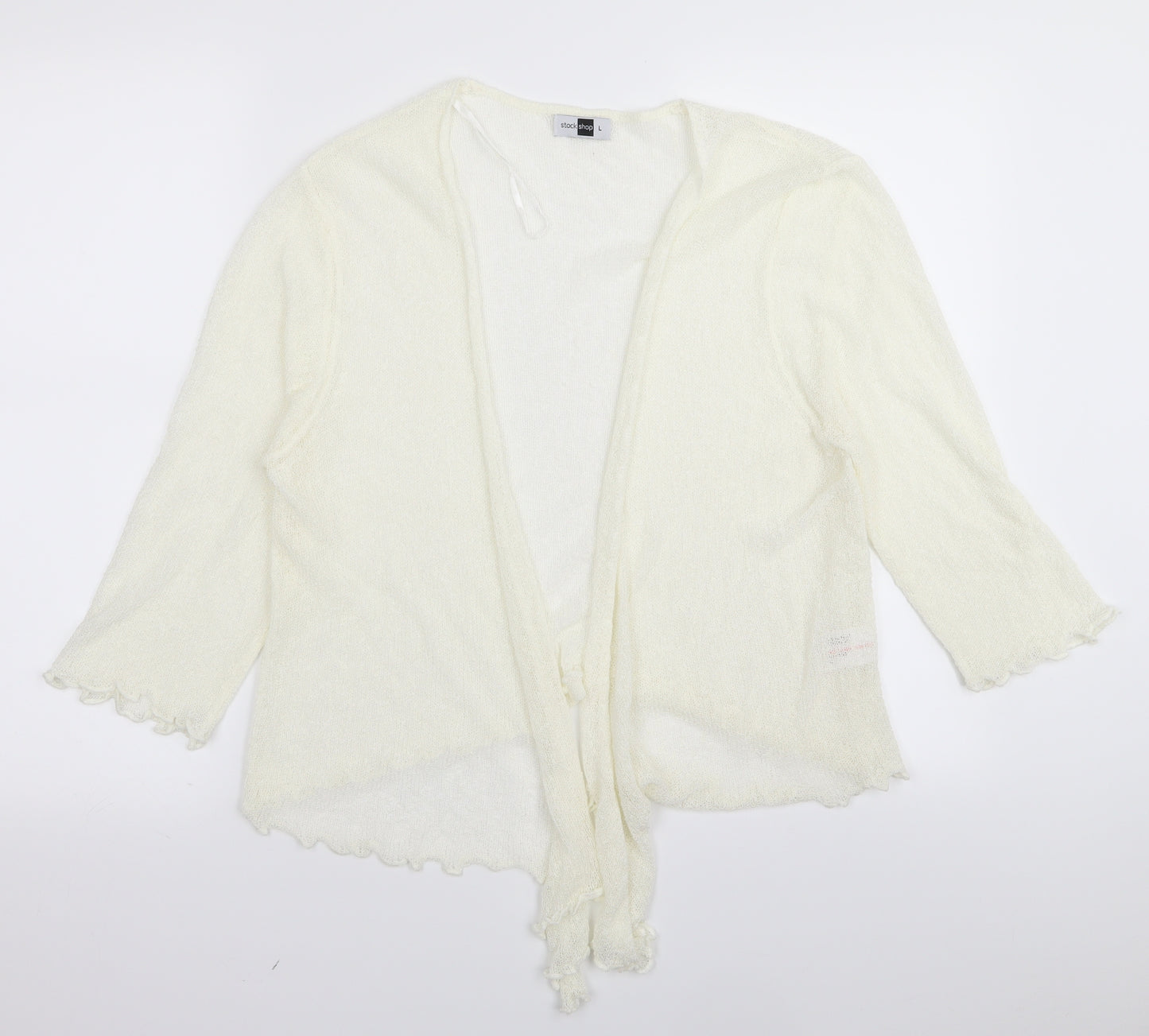 stock shop Womens White   Full Zip Jumper Size L