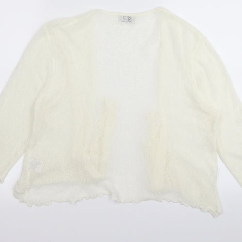 stock shop Womens White   Full Zip Jumper Size L