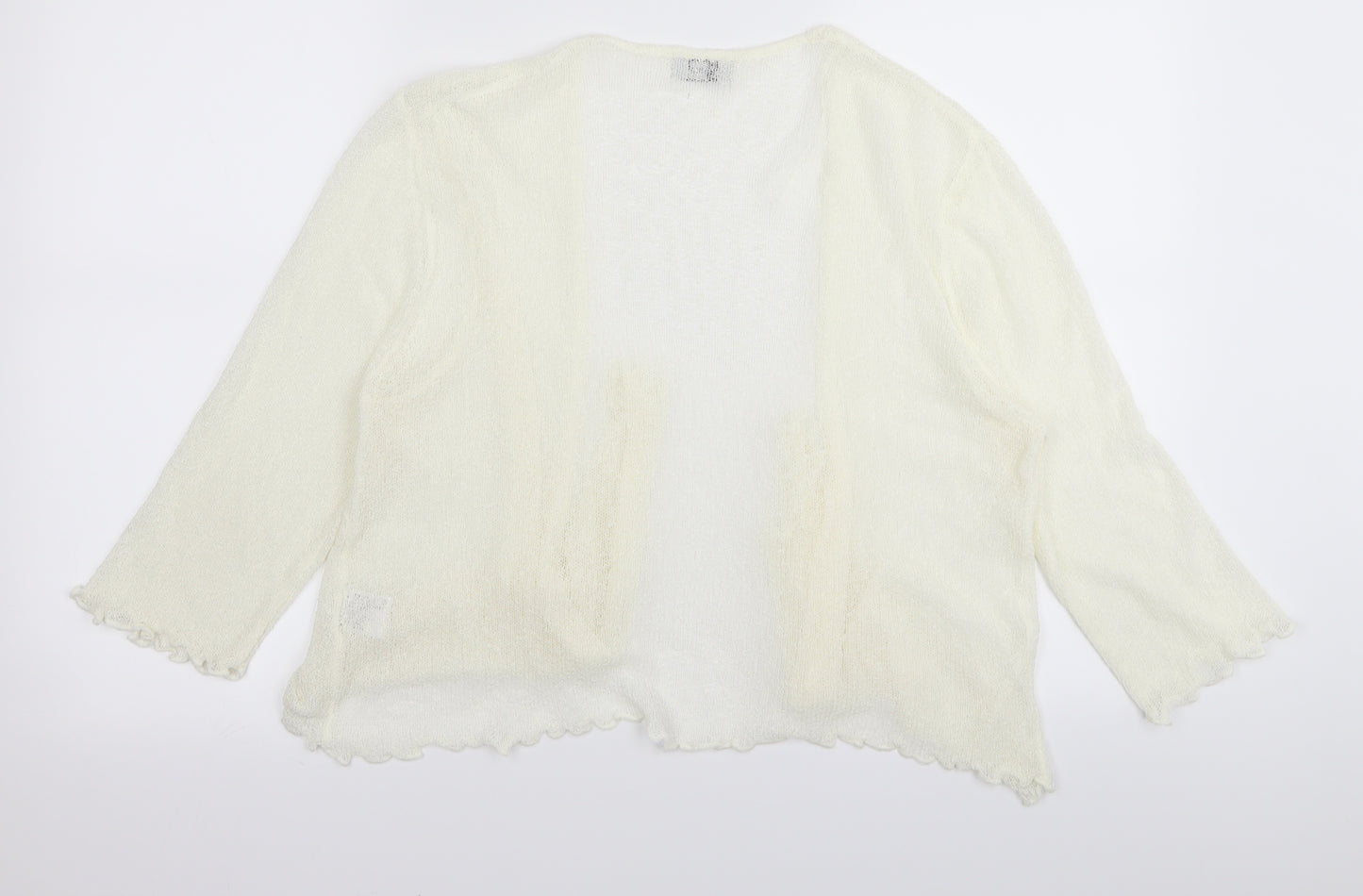 stock shop Womens White   Full Zip Jumper Size L