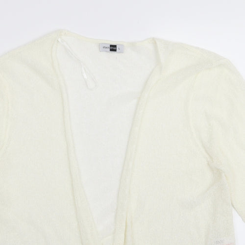 stock shop Womens White   Full Zip Jumper Size L